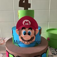 Torta in gomma eva tema super Mario trattabile