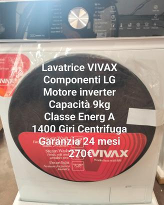 Lavatrice VIVAX 9kg Motore inverter 