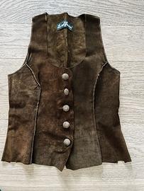 Gilet scamosciato Le Solferine - Vintage anni '80