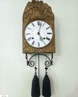 176342 Antico orologio a pendolo Comtoise XIX sec
