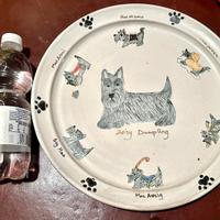 Piatto decorativo raffig vari cani ScottishTerrier