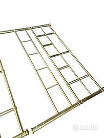 Struttura letto matrimoniale in ottone