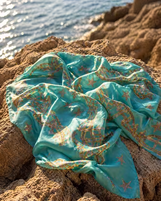 Foulard azzurro