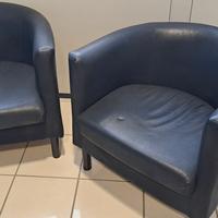 poltroncine in ecopelle da ufficio 