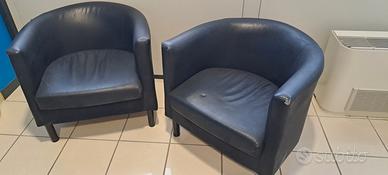 poltroncine in ecopelle da ufficio 