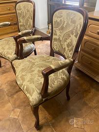 Due sedie in legno provinciale Francese