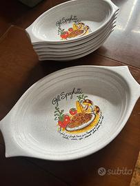 Set completo piatti vintage “Gli Spaghetti”