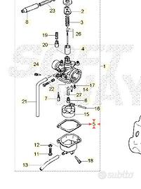 Guarnizione vaschetta galleggiante Yamaha BW'S 50 