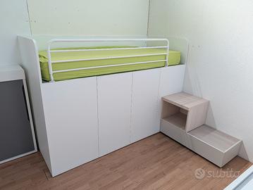 letto singolo cabina armadio integrata DOIMO