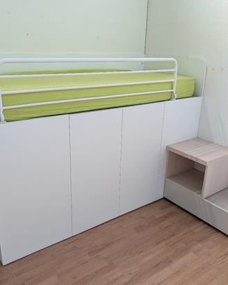 letto singolo cabina armadio integrata DOIMO