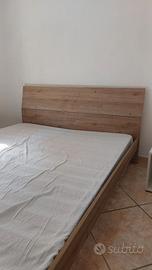 Letto matrimoniale rovere