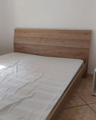Letto matrimoniale rovere