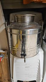 Fusto contenitore olio acciaio inox 30 lt