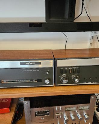 amplificatore e radio revox 