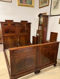 LETTO IN LEGNO MATRIMONIALE FINE '800