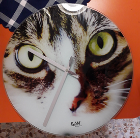 Orologio da parete occhi di gatto
