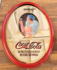 Cornice a specchio CocaCola vintage Ovale 83x53cm