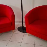 Poltroncine rosse Ikea