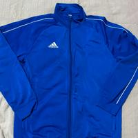 Felpa Adidas Blu Royal Profili Bianchi taglia M