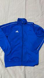 Felpa Adidas Blu Royal Profili Bianchi taglia M
