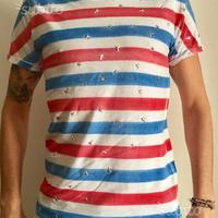 Maglietta HAPPINESS con borchie