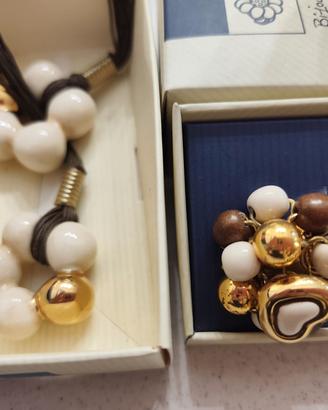 Collana orecchini bracciale e anello