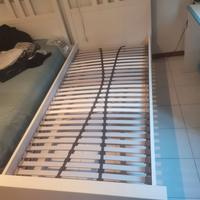 Letto singolo ikea Hemnes con rete e materasso