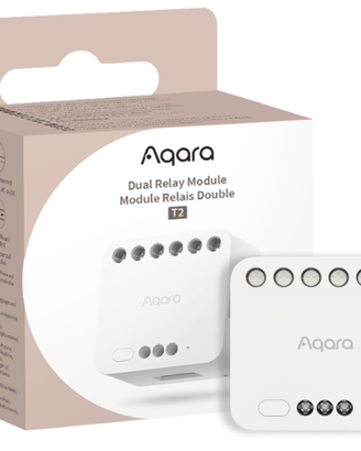 Aqara Modulo Doppio Relè T2 Zigbee 3.0, Richiede H