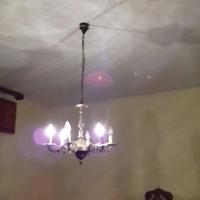 Lampadario vintage camera matrimoniale similbronzo