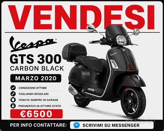 Vespa GTS 300 Carbon Black