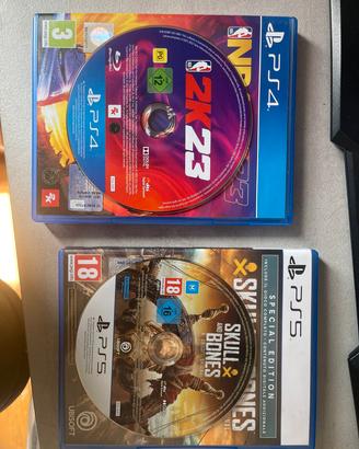 vendi – NBA 2K23 ps4 + Skull and Bones ps5