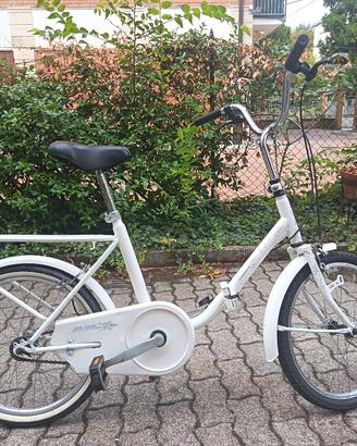 bici tipo graziella ruote da 20 bianca