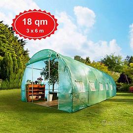 Serra da giardino 6x3m NUOVA -  struttura  ACCIAIO