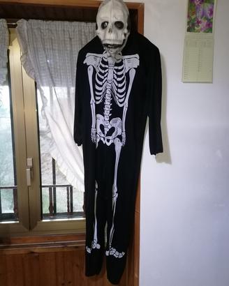 Halloween Carnevale costume Teschio Scheletro 