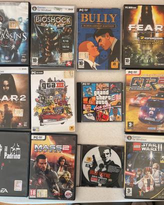 12 Videogiochi PC originali GTA Bully FEAR da 5€