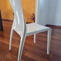 2 sedie di design Domitalia bianche