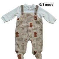 Tutina in Ciniglia Orsetti pastello 