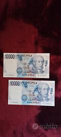 Coppia banconote LIRE 10.000
