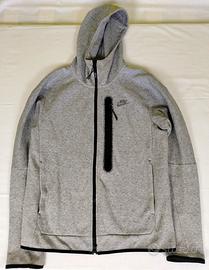 Felpa Nike Tech Fleece Zip Uomo Grigia S Perfetta
