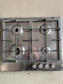 Piano cottura a gas Baumatic 4 fuochi inox