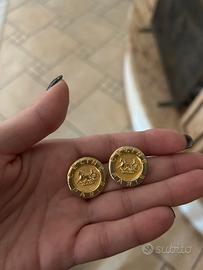 Orecchini celine paris da bottoni originali vintag