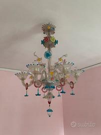 Lampadario vetro di Murano