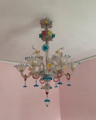 Lampadario vetro di Murano