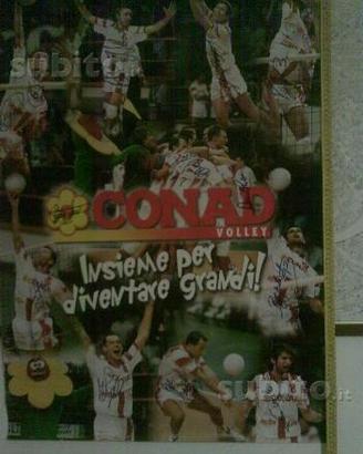 Maxiposter autografato Volley Conad 97 / 98