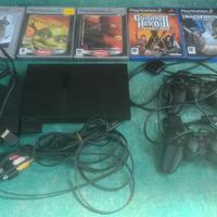 PlayStation 2 con 2 controller e 5 giochi 