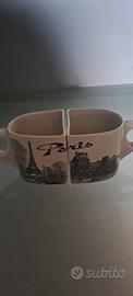 portaoggetti/portapenne in ceramica Parigi