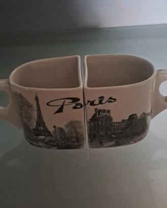 portaoggetti/portapenne in ceramica Parigi