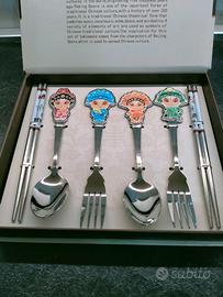 Set posate bacchette cinesi