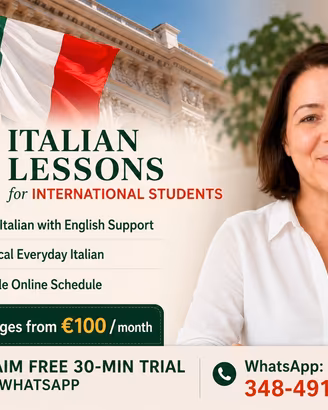 Italian Lessons for Foreign Students