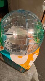 Pallina per fare girare dentro casa i criceti